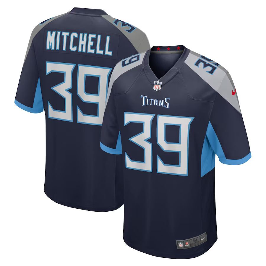 Men Tennessee Titans #39 Terrance Mitchell Nike Navy Home Game Player NFL Jersey->tennessee titans->NFL Jersey